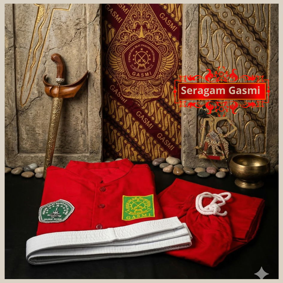 Seragam Pencak Silat Gasmi + Sabuk / Baju Silat Gasmi / Sakral Gasmi