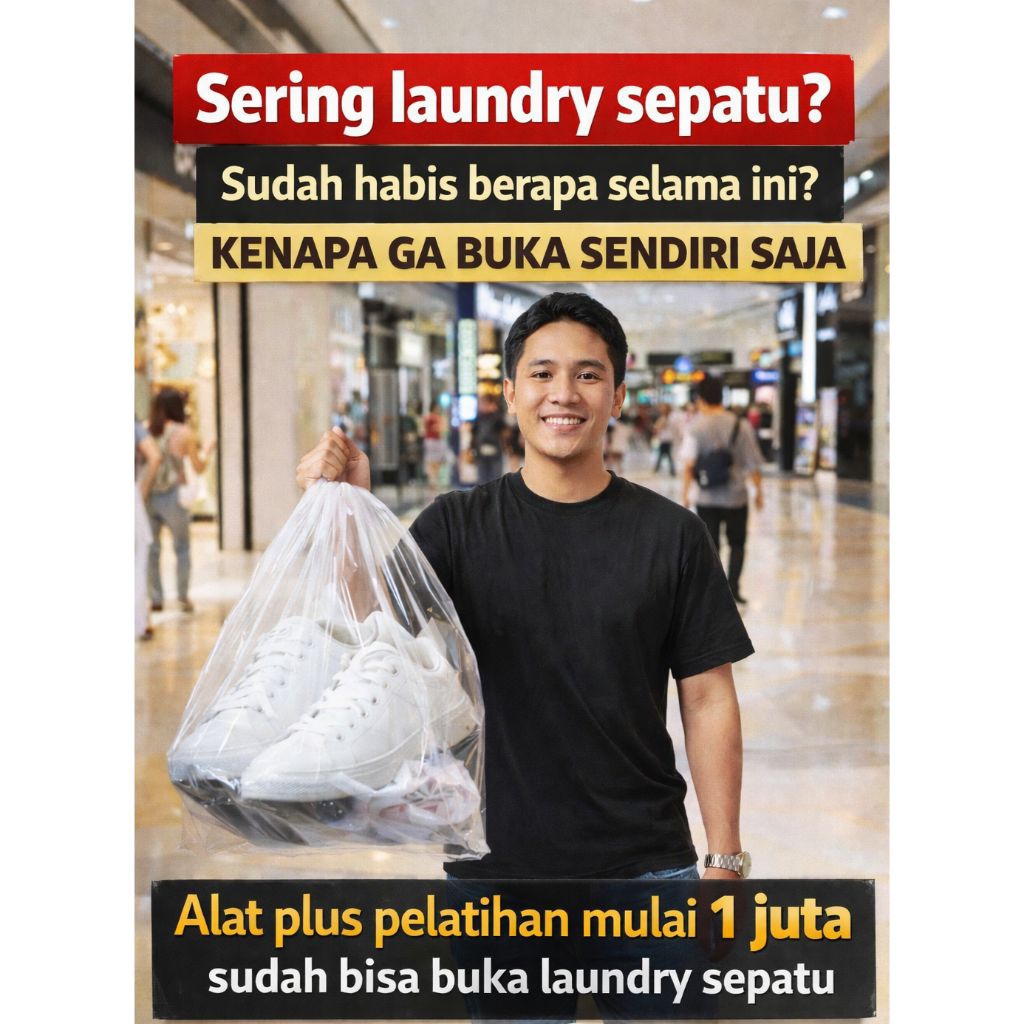 PAKET USAHA LAUNDRY SEPATU & BAG SPA Siap Buka Jasa Alat & Pelatihan Privat Lengkap Sejak 2016 Onlin