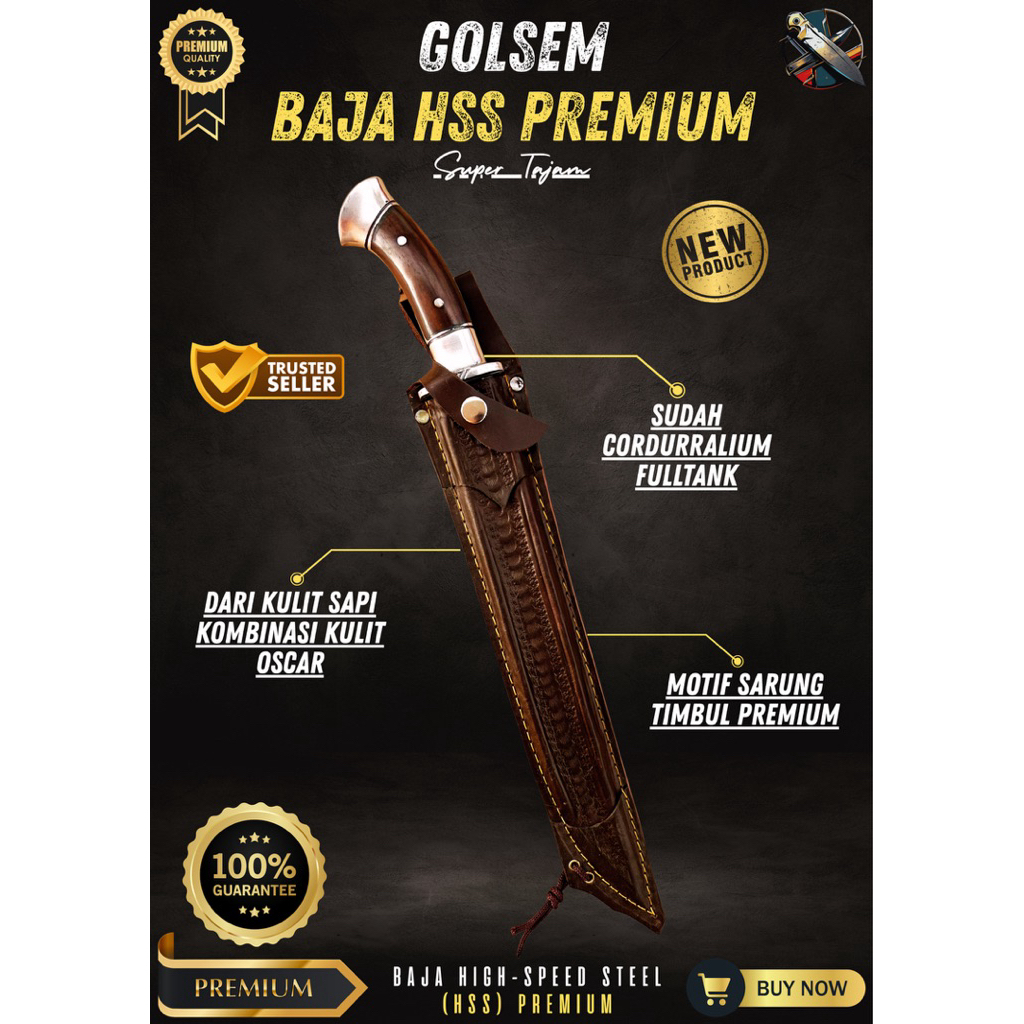 [BILAH_PISAU] GOLOK SEMBELIH BAJA HSS PREMIUM GOLOK BAJA SUPER TAJAM Baja HSS Premium Asli Original