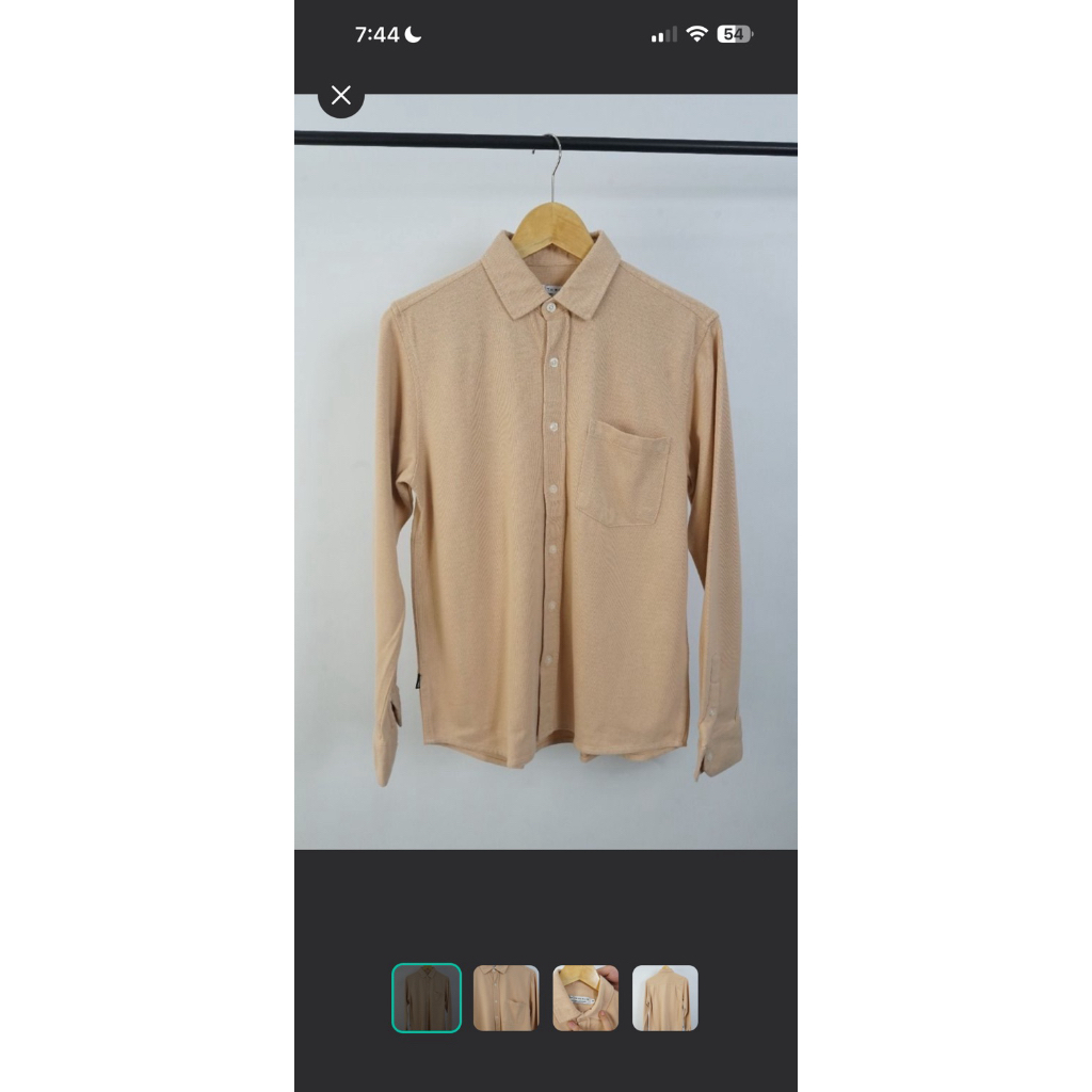 kemeja smith berlin beige