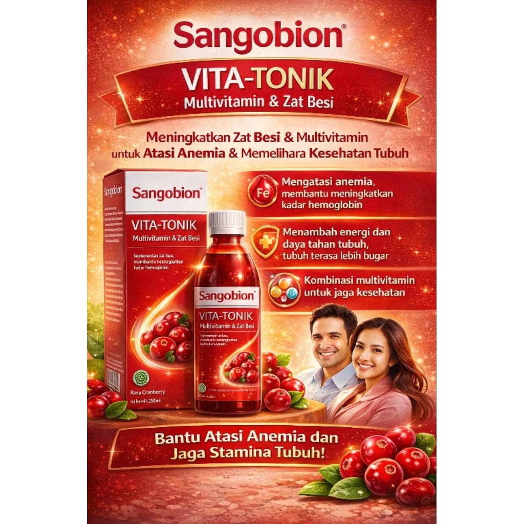 SANGOBION VITA-TONIK MULTIVITAMIN & ZAT BESI