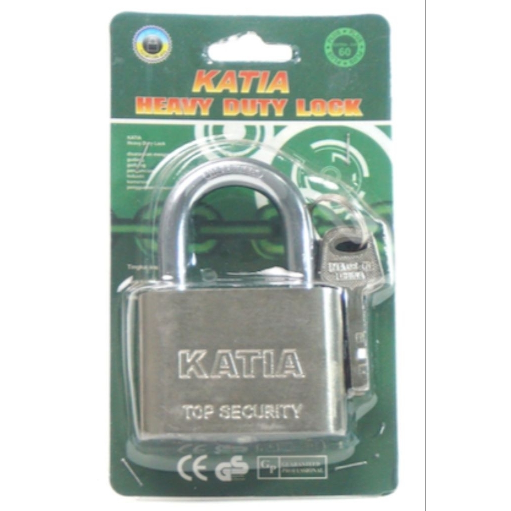 Gembok Pagar Rumah Leher Panjang dan Pendek 50mm | Gembok + Kunci KATIA 60mm