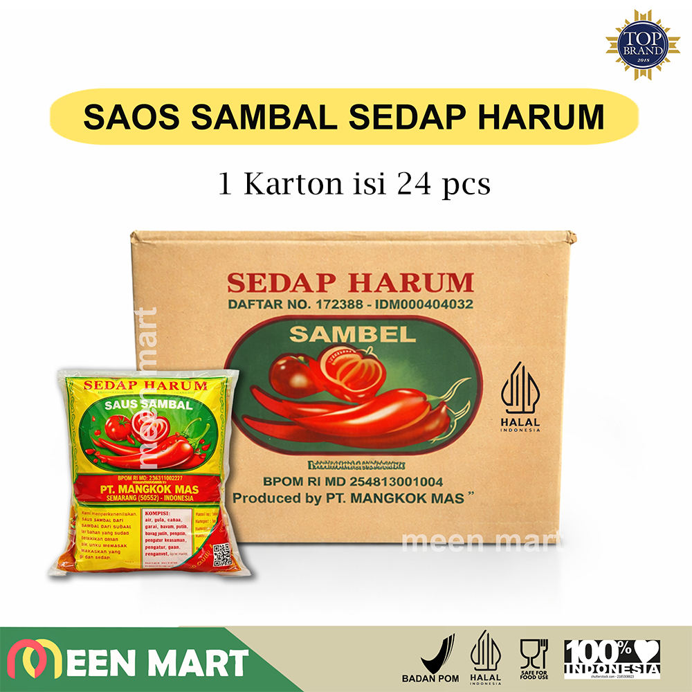 SAOS  SAMBAL TOMAT SEDAP HARUM  PT MANGKOK MAS 1 DUS isi 24 pcs Terbaru