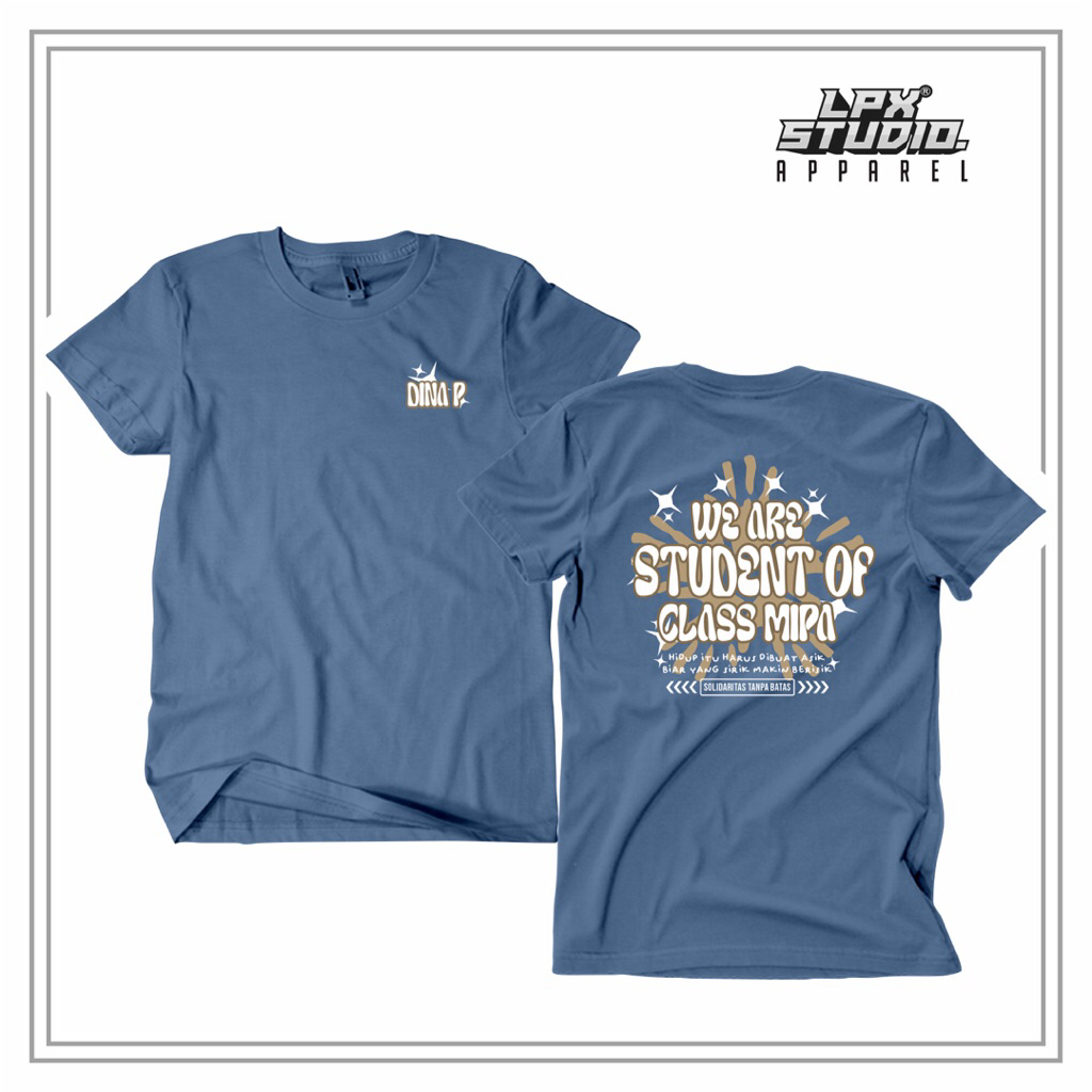 Kaos Kelas Angkatan Sablon DTF Cotton Combed 24s