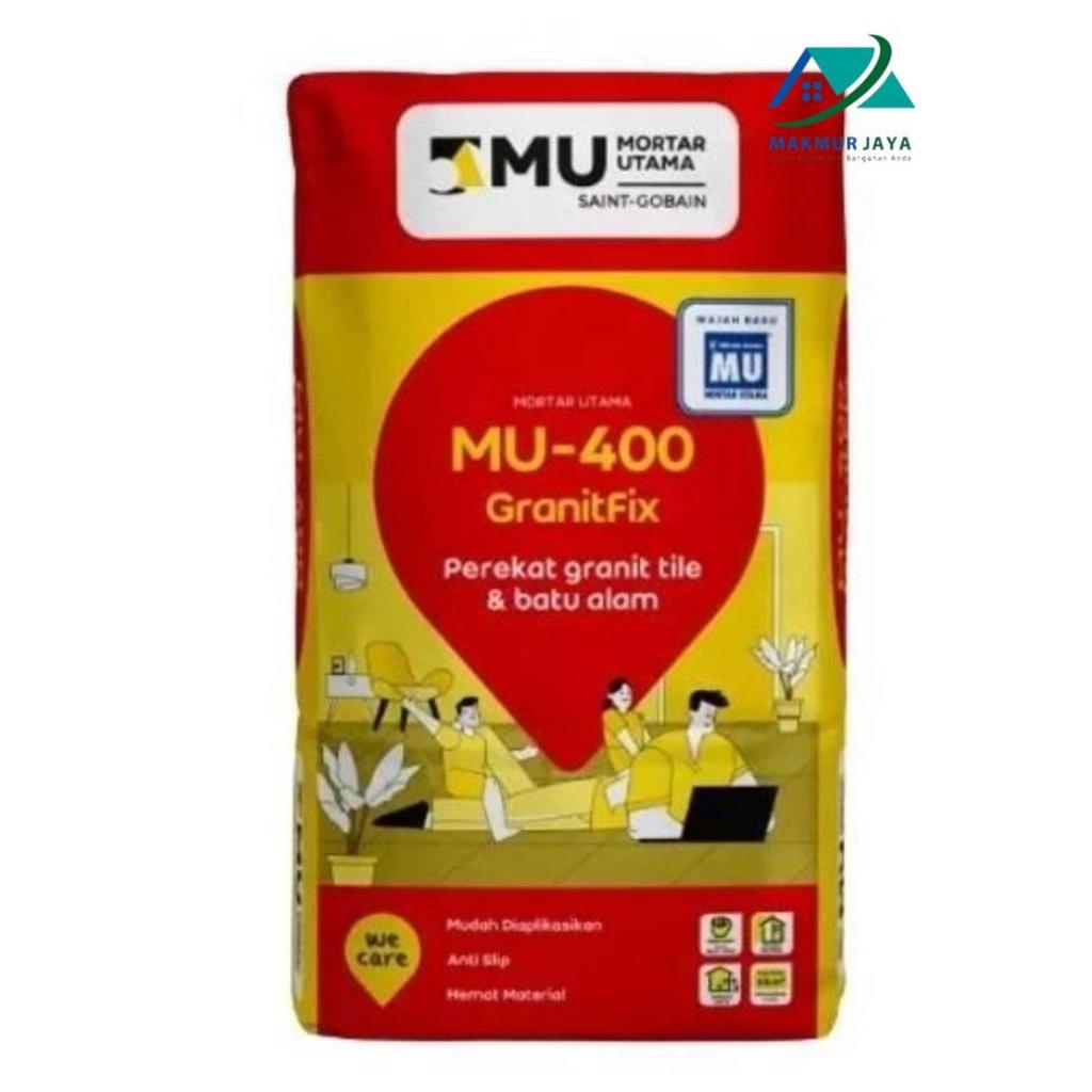 Lem MU 400 Mortar Utama Perekat Granit Tile & Batu Alam 25Kg