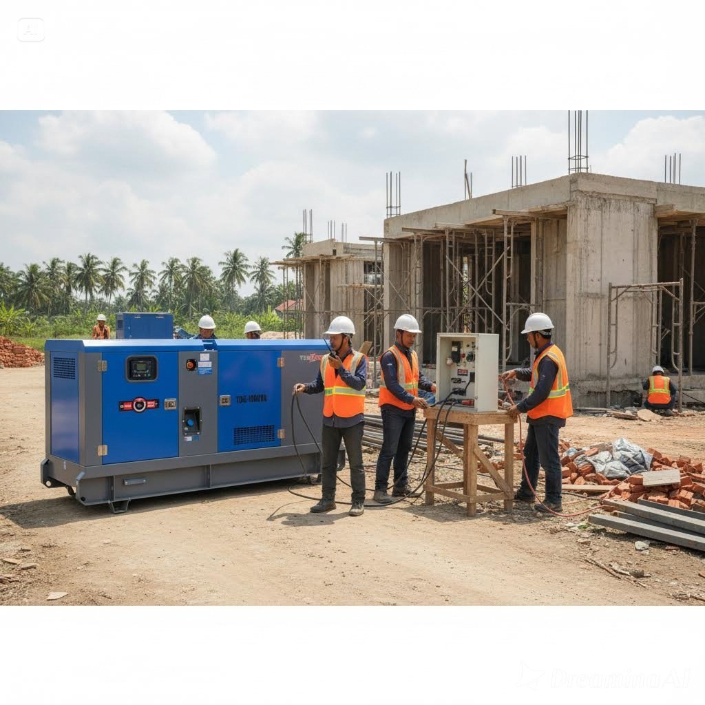 Genset Silent 100 KVA Diesel Generator Tsuzumi Japan Technology / Genset Diesel Silent