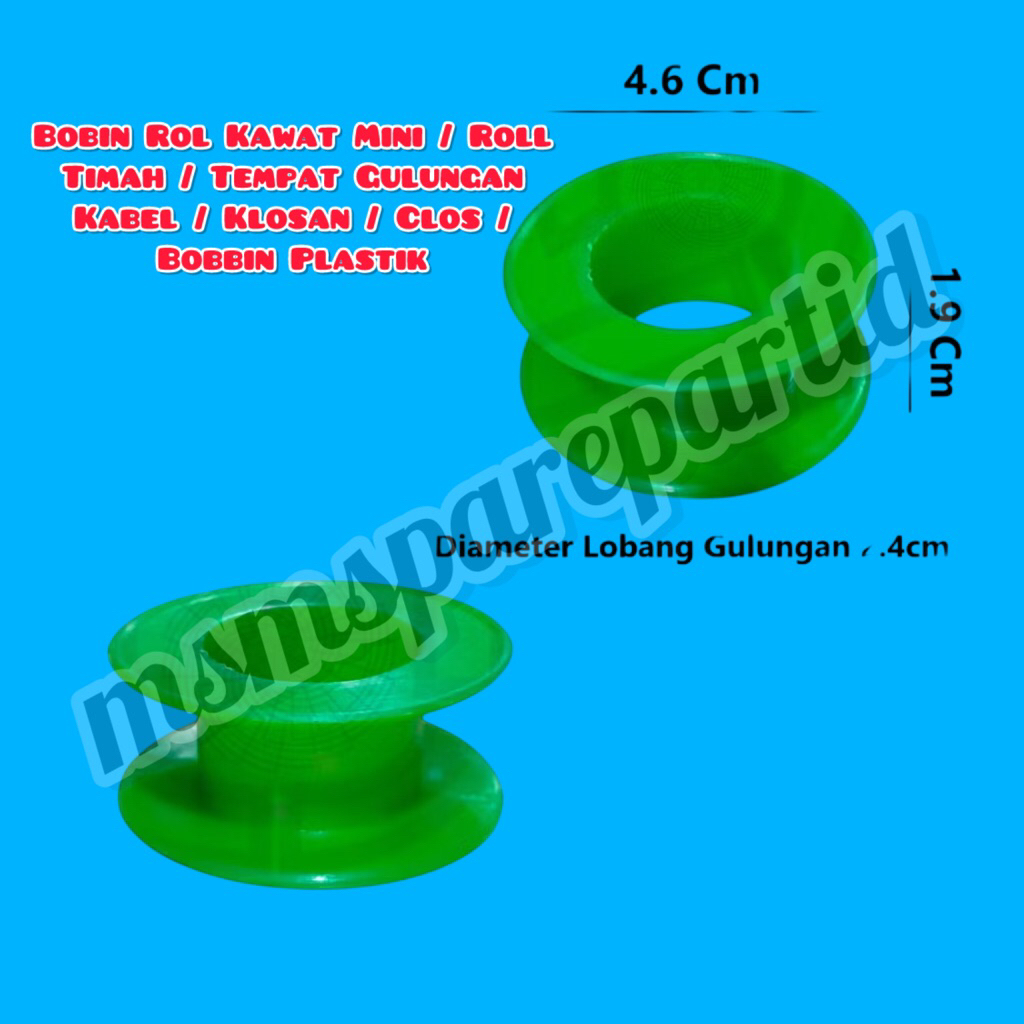 Bobin Rol Kawat Mini / Roll Timah / Tempat Gulungan Kabel / Klosan / Clos / Bobbin Plastik
