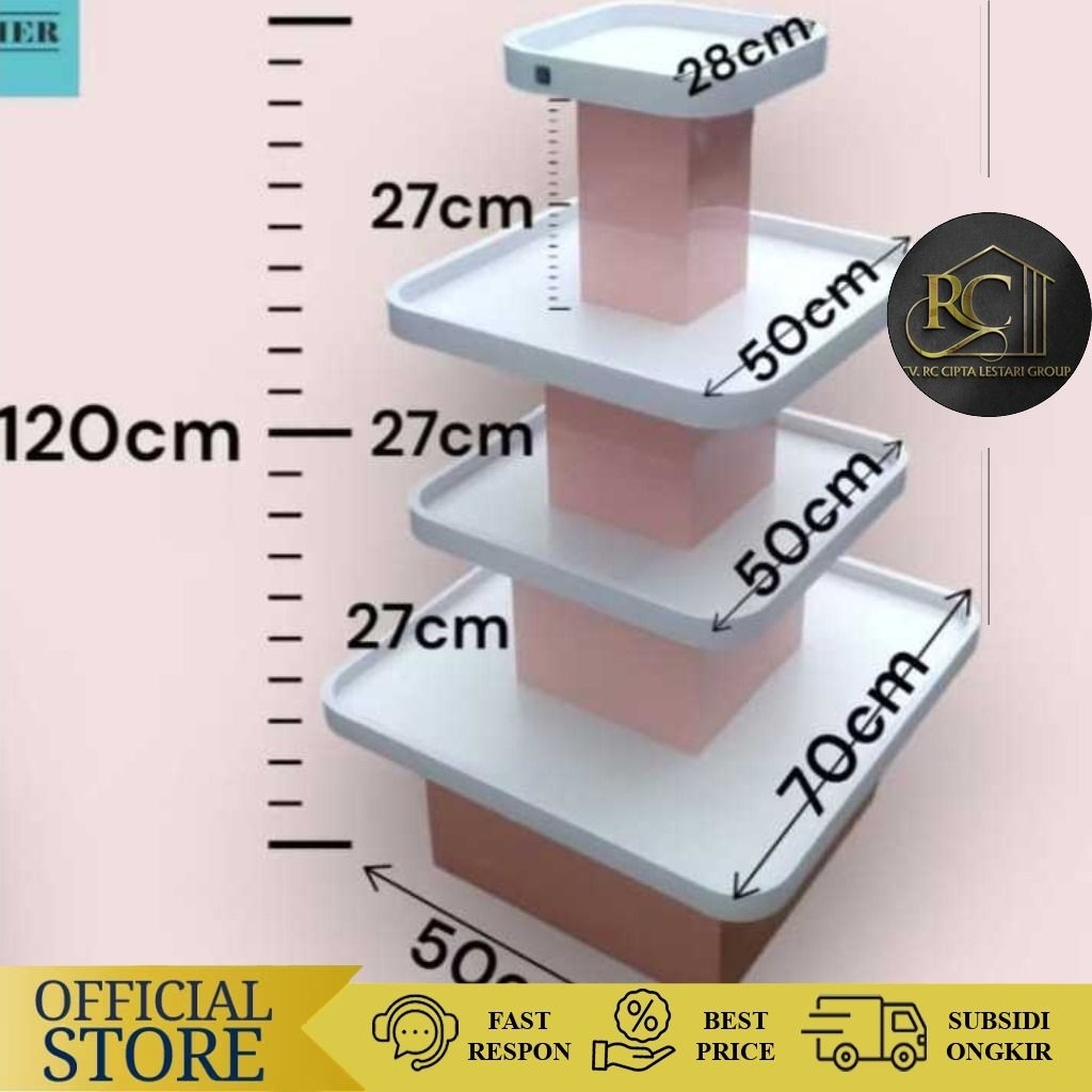 Rak Diplay Supermarket Rak Display Piramid Gondola