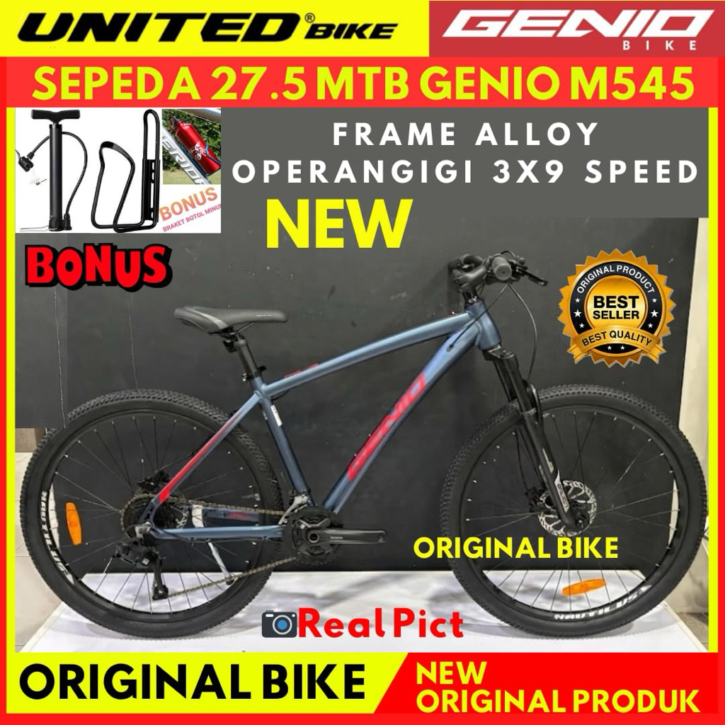 Sepeda Gunung MTB 26 27,5 Genio Salzburg,M544,M545,M3411,M701 By United New