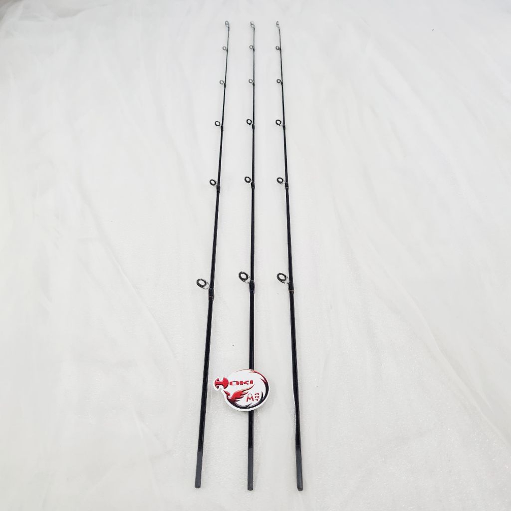 Atasan joran pancing carbon solid panjang 92cm 7-15lb bawah 4mm atas 2mm / sambungan joran pancing c
