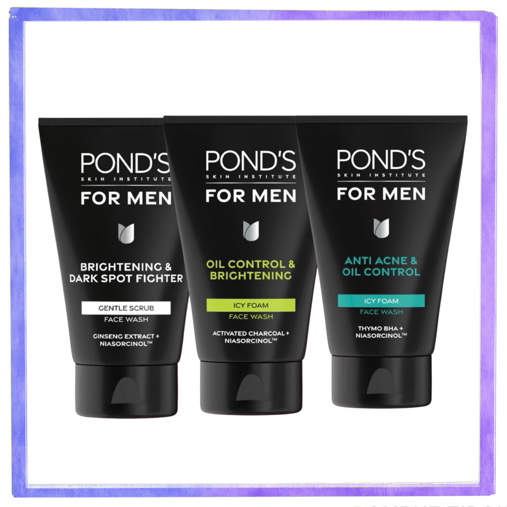 POND’S Skin Institute for Men Brightening & Dark Spot Fighter FACE SCRUB 100g- FACIAL SCRUB Pria Men