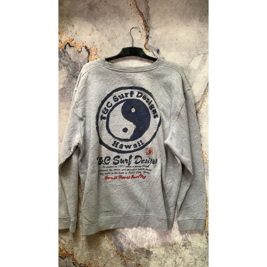 sweater abu cowok motif