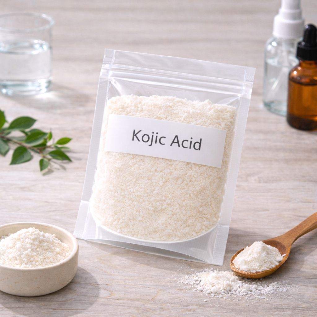 Kojic Acid Powder (Cosmetic Grade) – Bahan Aktif Brightening & Anti-Hyperpigmentasi (Per Gram)