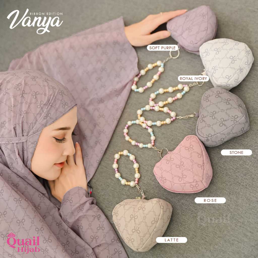 Vanya Mukena Travelling Original Quail Hijab Mukena Quail Vanya Mukena Travel Quail Mat Tafetta Kore