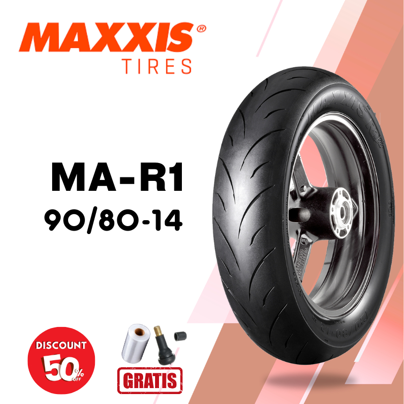 Ban Motor Soft Compound MAXXIS MA-R1 Ring 14 90/80 Tubeless
