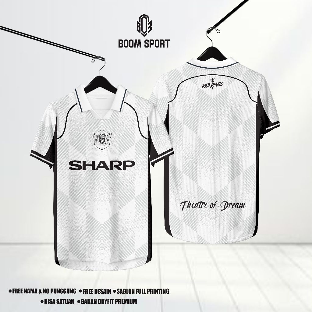 Jersey Manchester United 1999 Vintage Full Printing