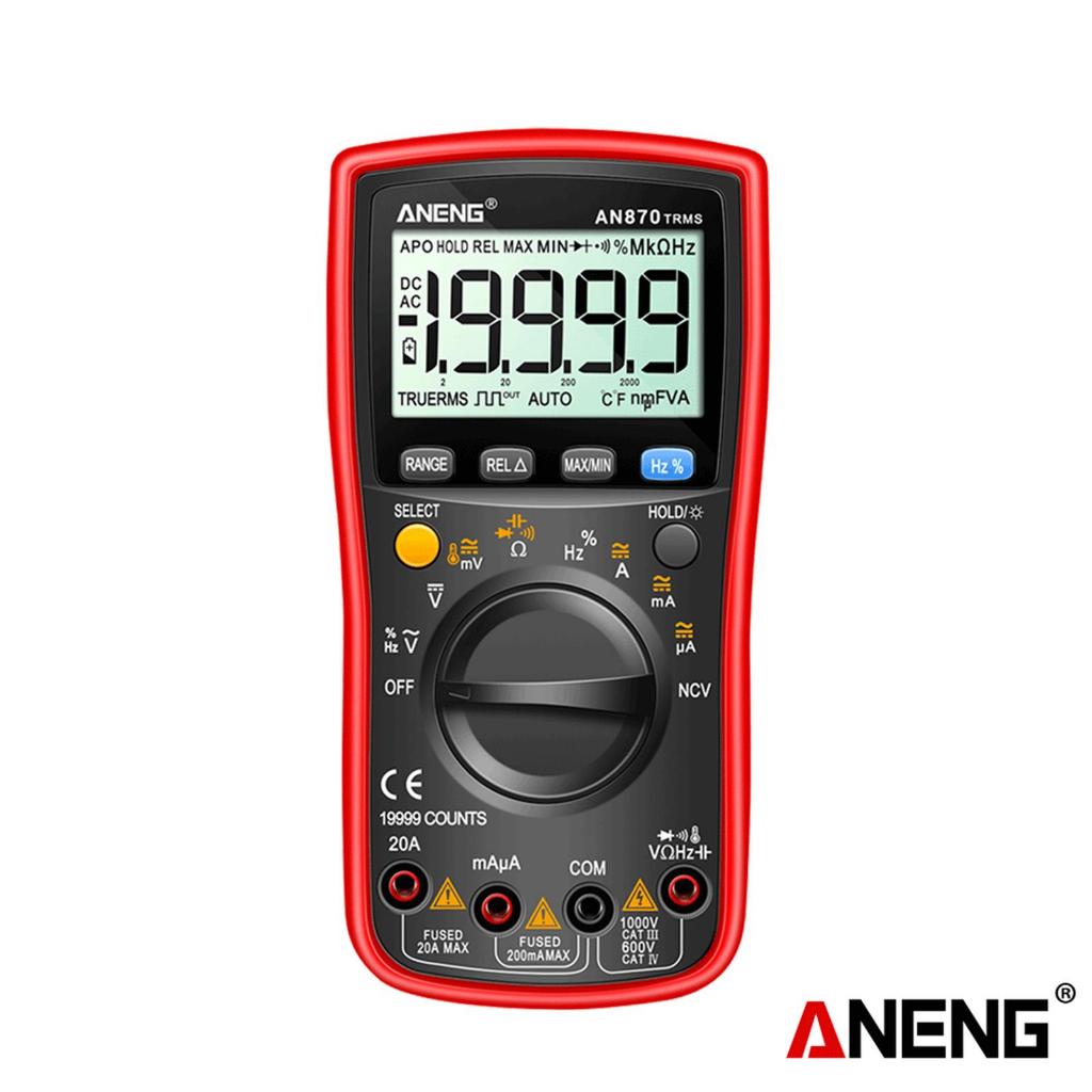 Aneng AN870 Smart Multimeter Digital Profesional 19999 Counts AC Voltage Tester Current NCV