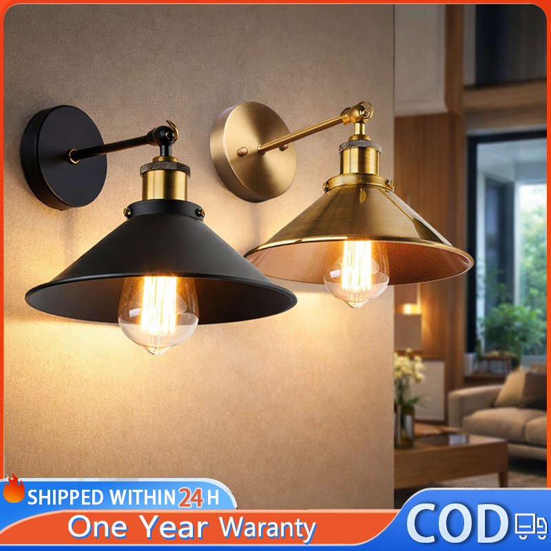 Lampu Dinding Aesthetic Emas Lampu Dinding Klasik Besi Tempa Ruang Tamu Bar Restoran Kamar Tidur Ter