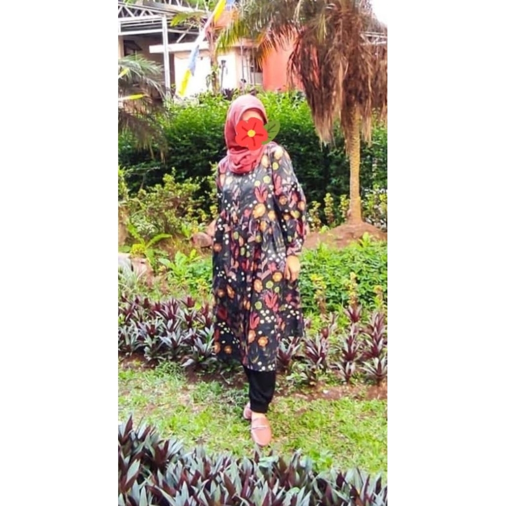 Nadjani tunik/tine dress hitam original (pl)