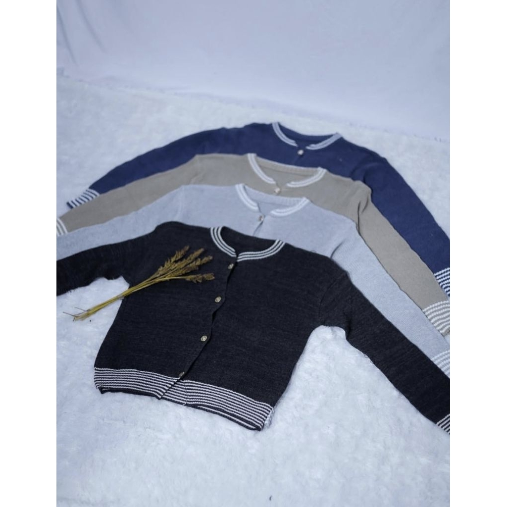 Cardigan rajut | Cardigan rajut salur | Cardigan premium