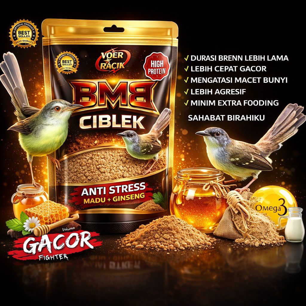 VOER CIBLEK KRISTAL HALUS BERPROTEIN TINGGI