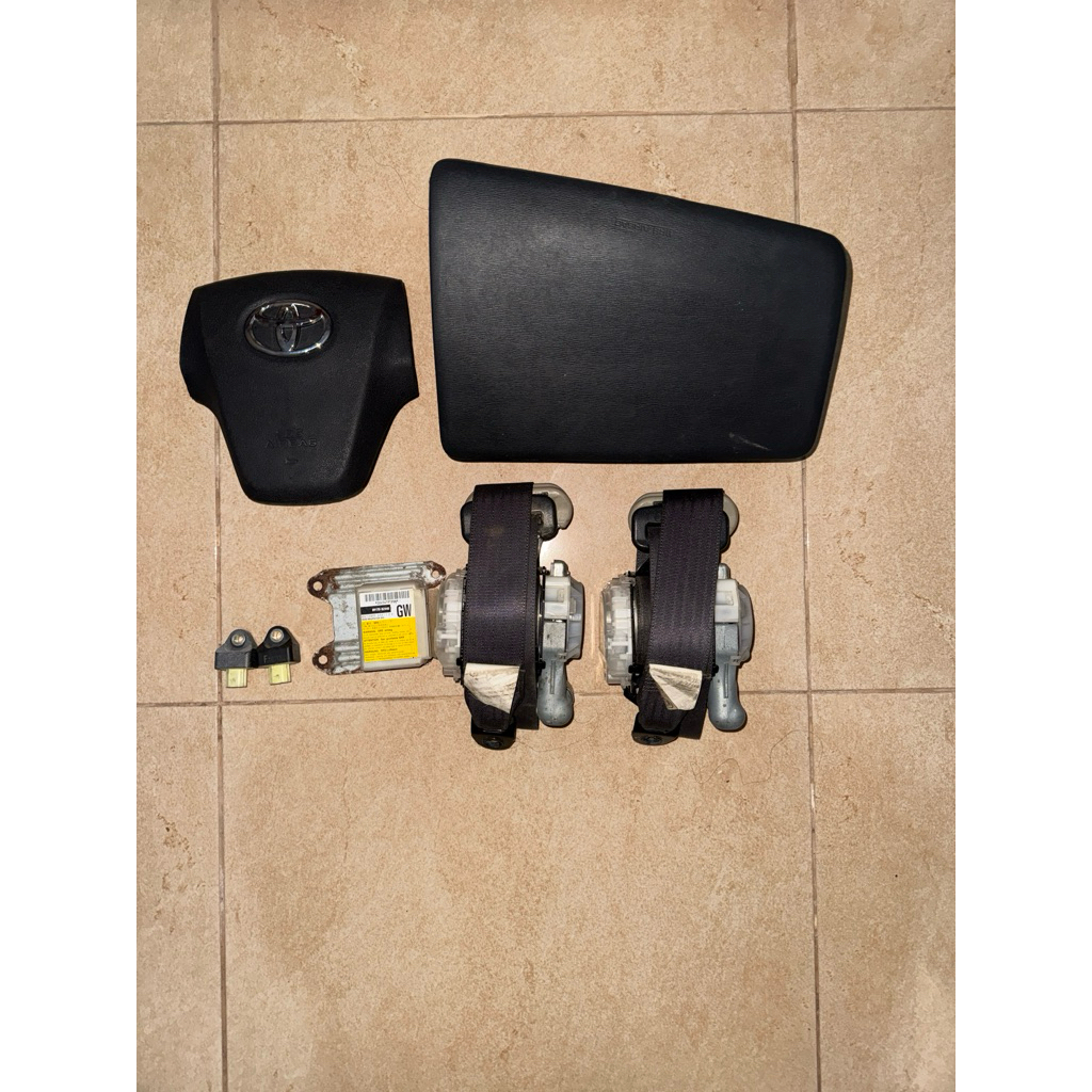 Airbag Set Toyota Avanza Original Lengkap – Airbag Stir, Airbag Dashboard, ECU SRS, Sensor & Seatbel