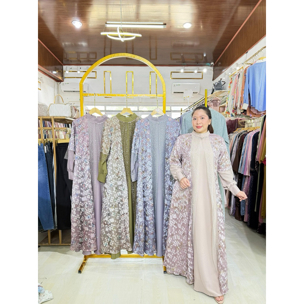 gamis rompi lepas