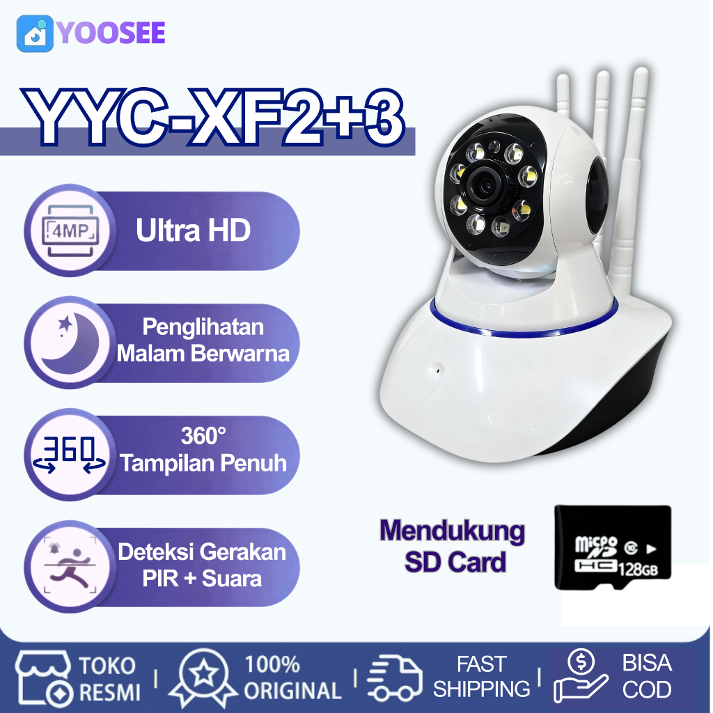 Baby Monitor CCTV Mobile Network Camera Yoosee   Full HD 1080P  360° Coverage Kamera Night Vision