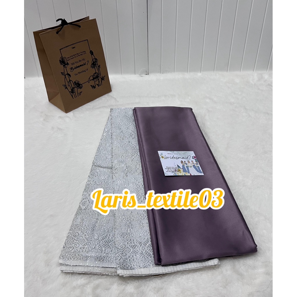Promo Paket Bridesmaid Bahan Velvet By Roberto + Songket Tenun Palembang / Paket Seragaman / Nikah