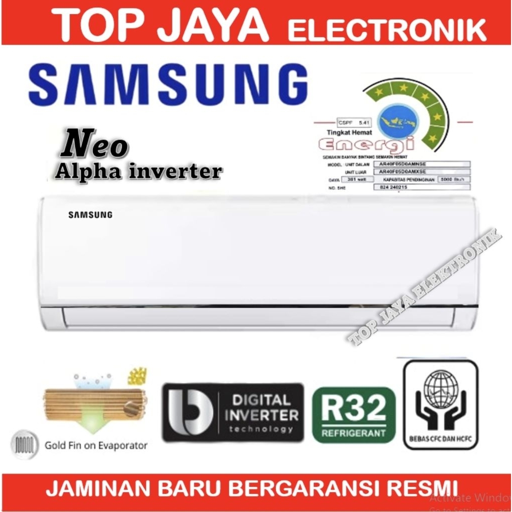 AC SAMSUNG 1/2PK INVERTER  AR40F05D0AMNSE/SAMSUNG AC 1/2PK INVERTER NEW SERIES