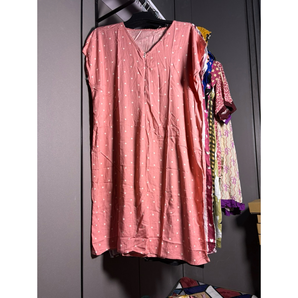 Daster Zipper kain utuh rayon premium