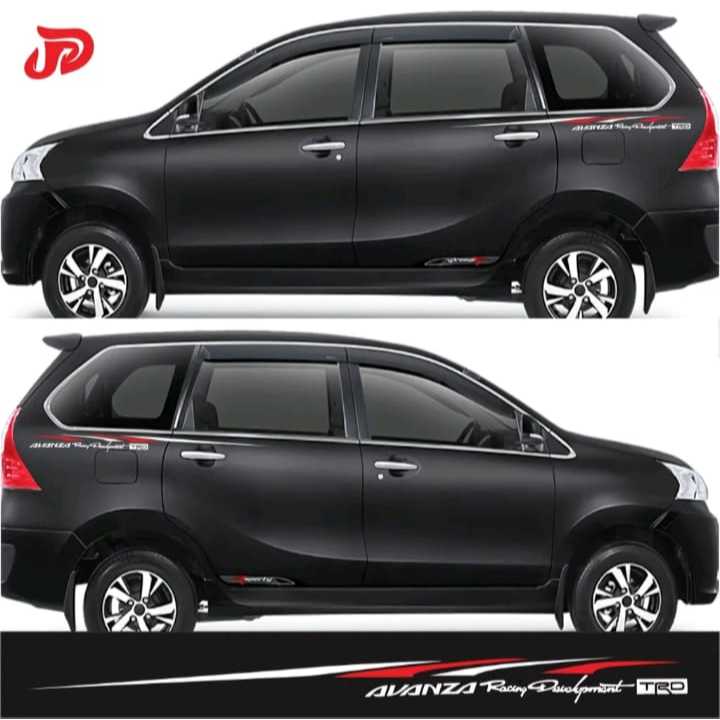 Sticker mobil toyota avanza xenia dll stiker list minimalist mobil avanza keren tahan lama