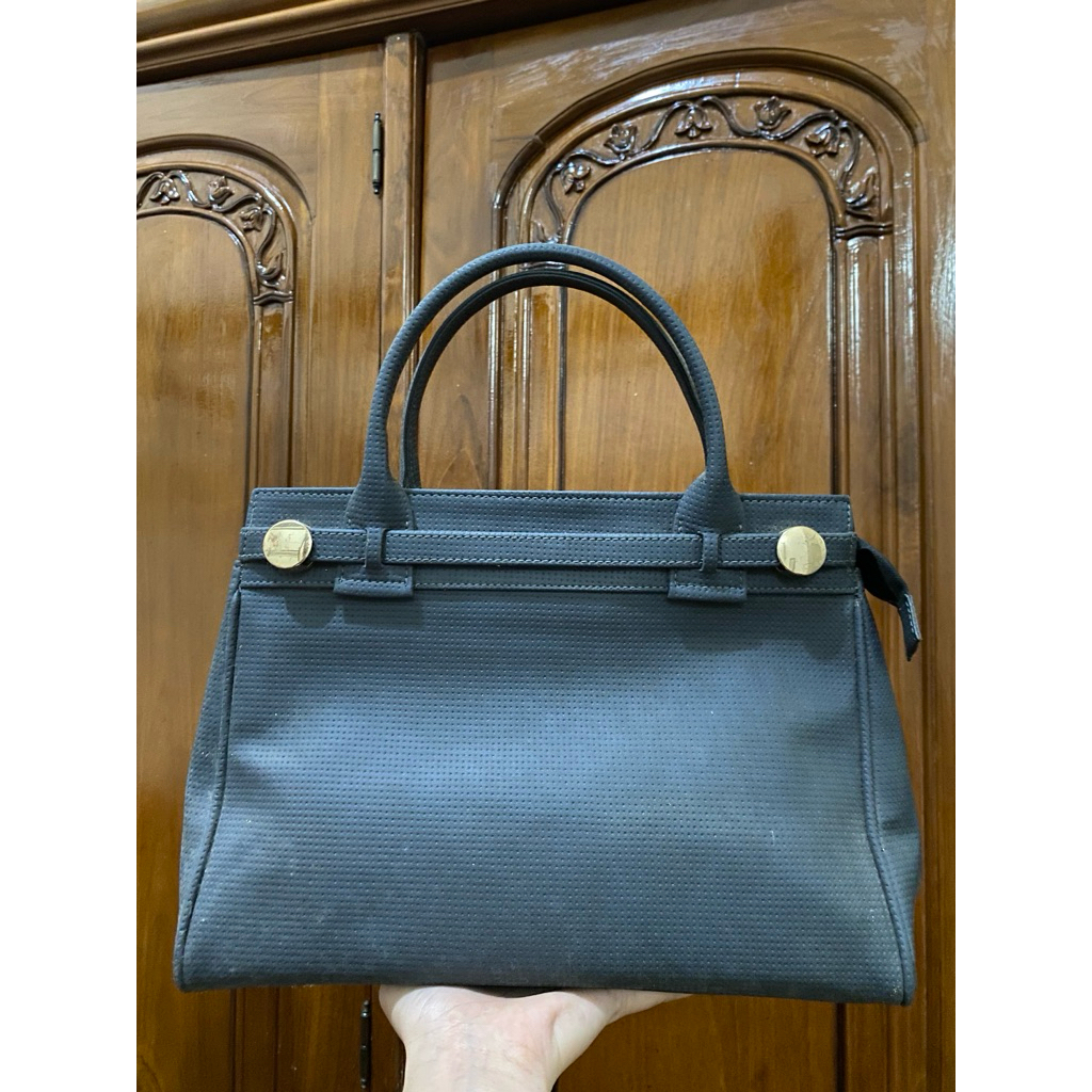 preloved tas fladeo navy