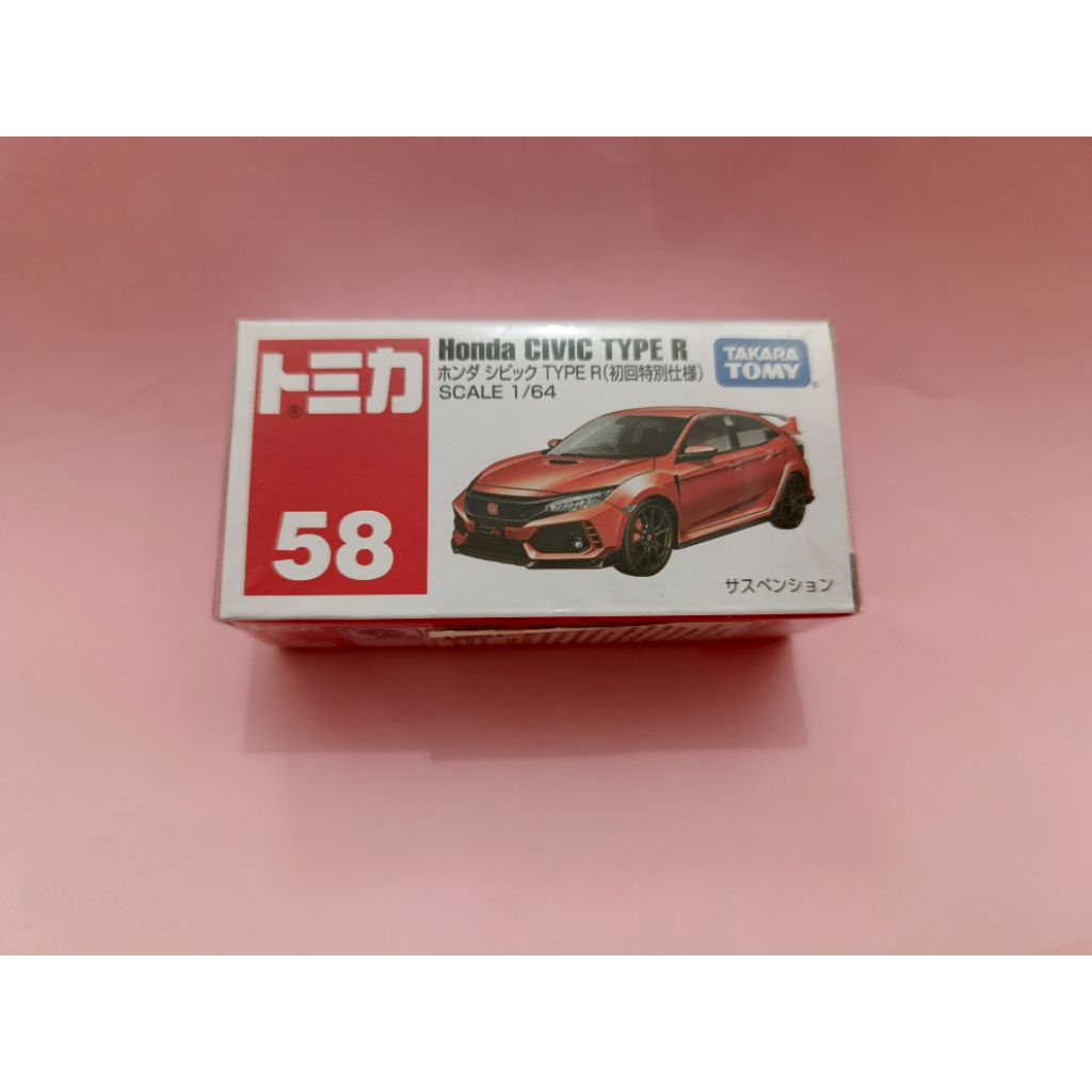 TOMICA REGULER 58 HONDA CIVIC TYPE R RED