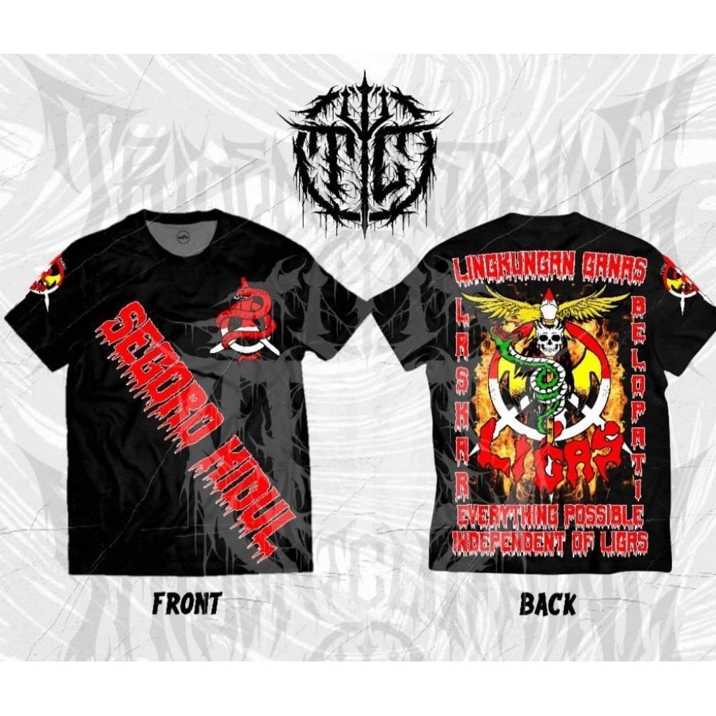 KAOS LIGAS SEGORO KIDUL WARNA HITAM, BIRU, MERAH