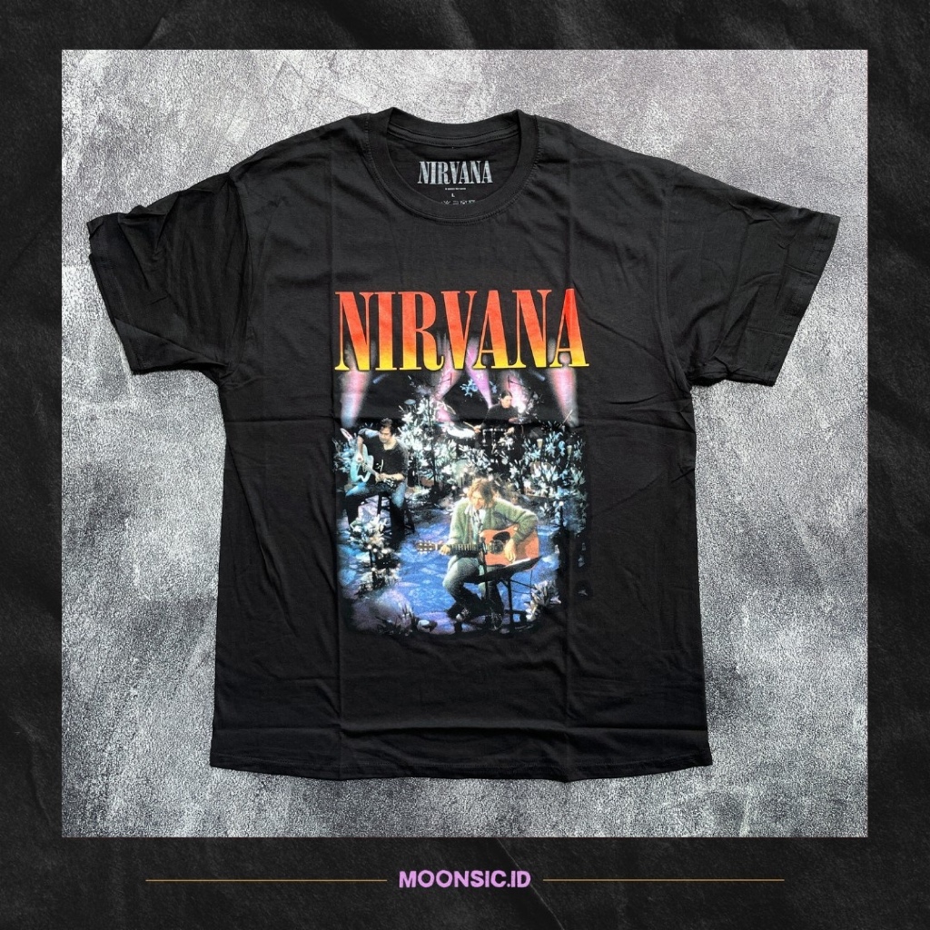 T-Shirt / Kaos Band Official Nirvana - Unplugged Photo