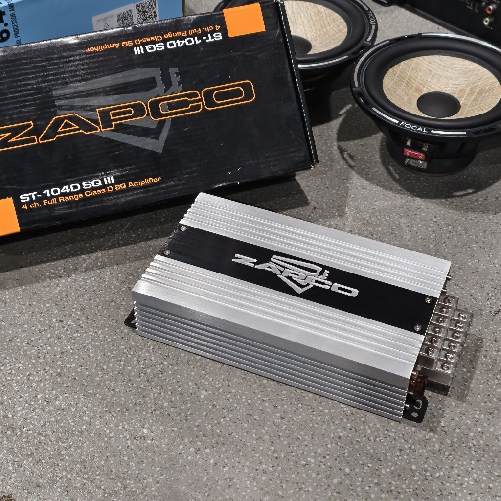 ZAPCO ST-104D-SQ-III CAR AUDIO 4-CHANNEL 600W RMS