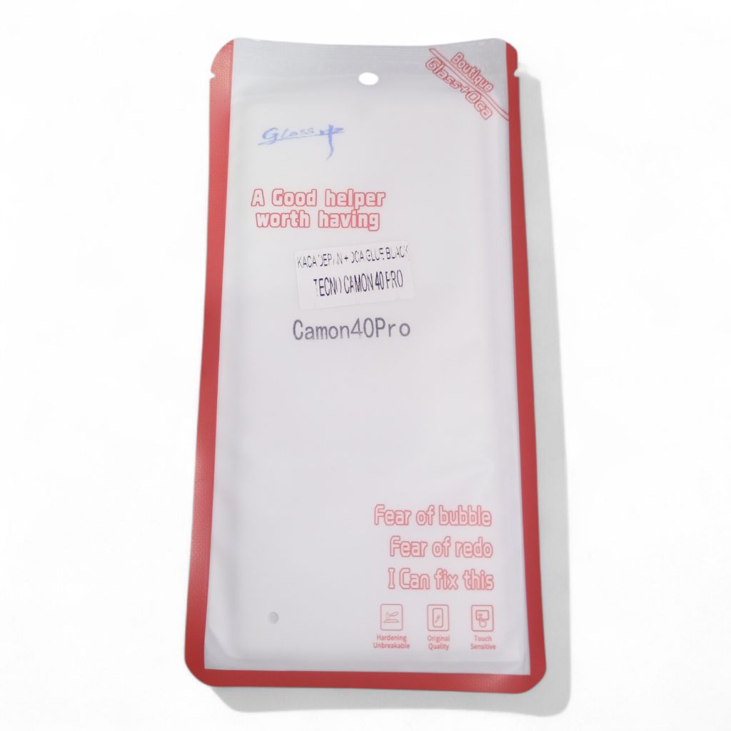 Kaca Glass Lcd/ Touchscreen + Oca Tecno Camon 40 (Original Produk)