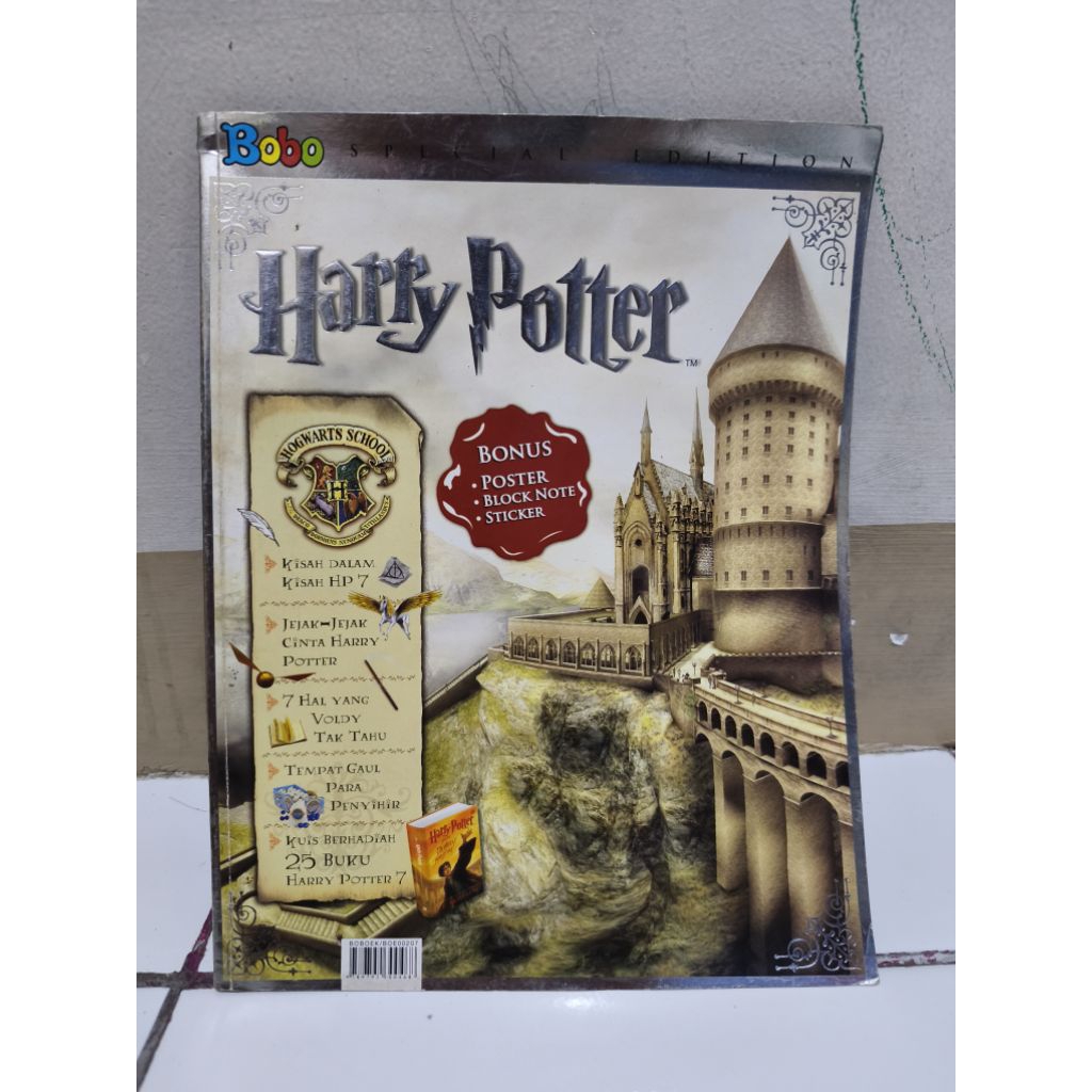 Preloved Buku RARE Majalah Bobo Special Edition Harry Potter Bonus Poster