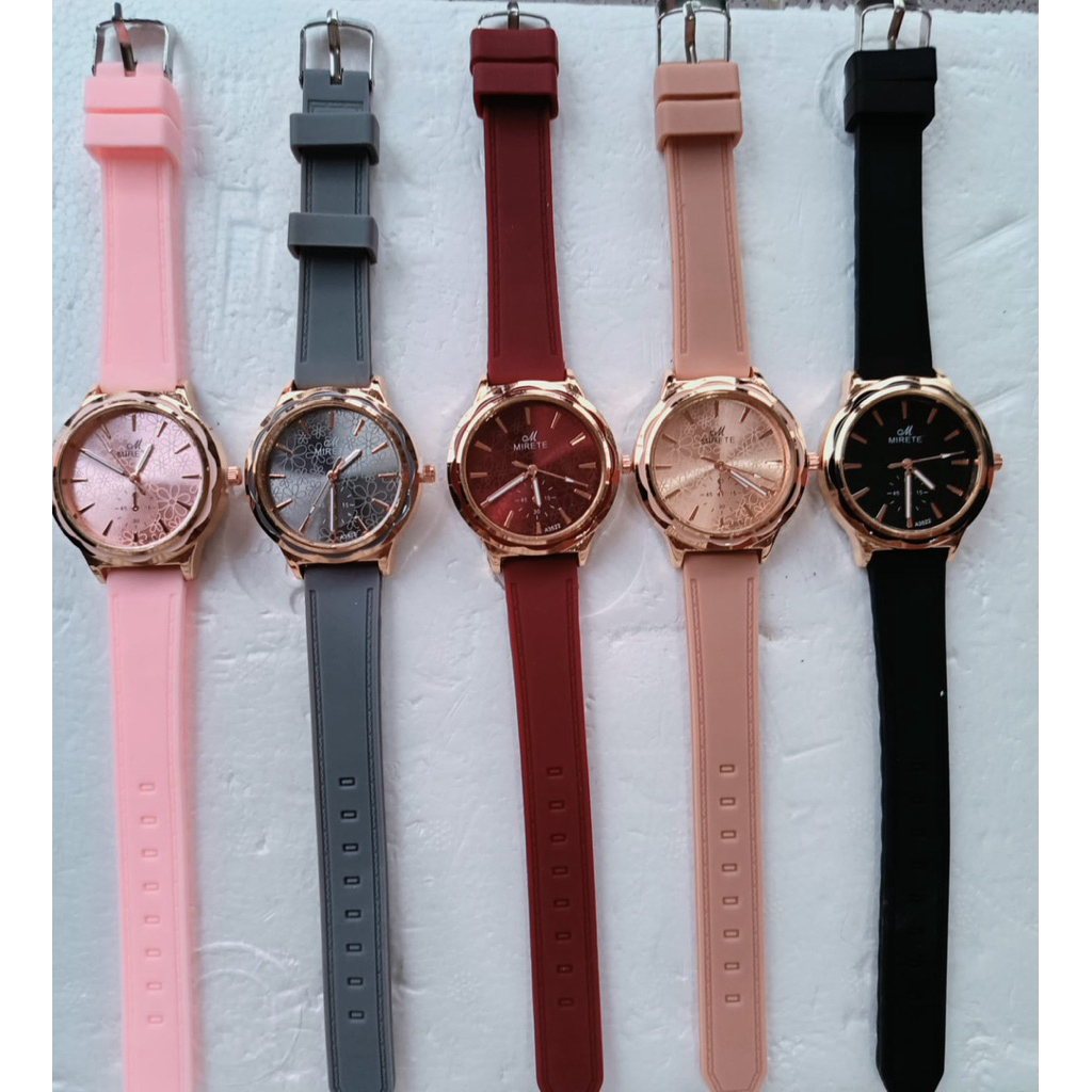 Jam Tangan Fashion Wanita Mirate Rubber