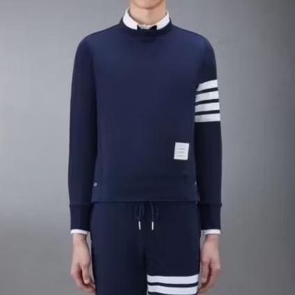 CN Crewneck Sweater TB Thom Browne Japan Classic Loopback 4 Bar Sweatshirt Size 3 M Fit L Original A
