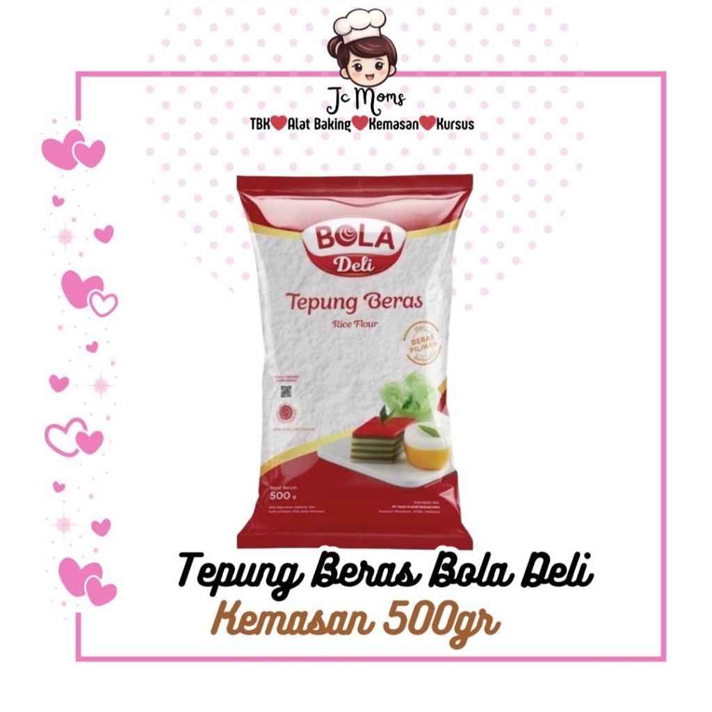 Tepung Beras Bola Deli 500gr Tepung Beras Putih Untuk Kue Tradisional Serabi Kue Lapis Apem Jajanan 