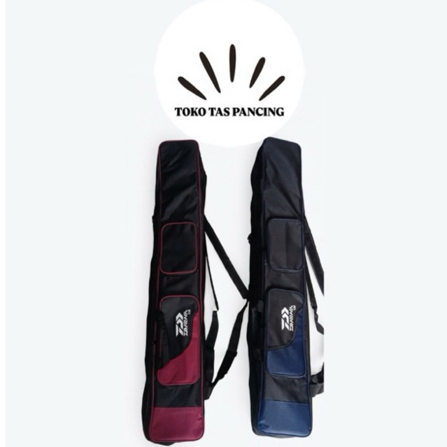 Tas pancing rangsel daiwa biru 2 ruang 120cm