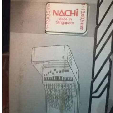 Nachi mata bor besi set 1-13mm