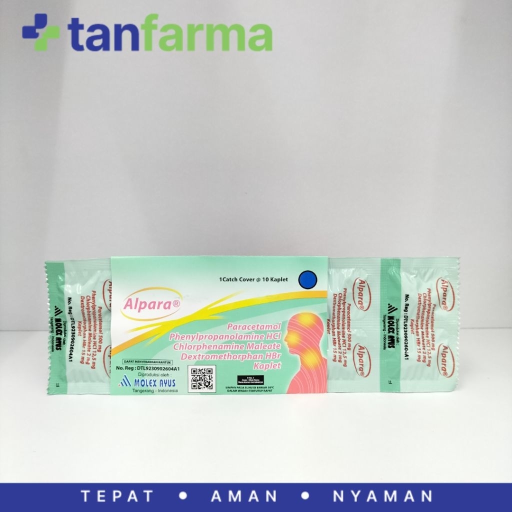 Alpara Kaplet Obat Flu Batuk tidak Berdahak Pusing Panas Demam