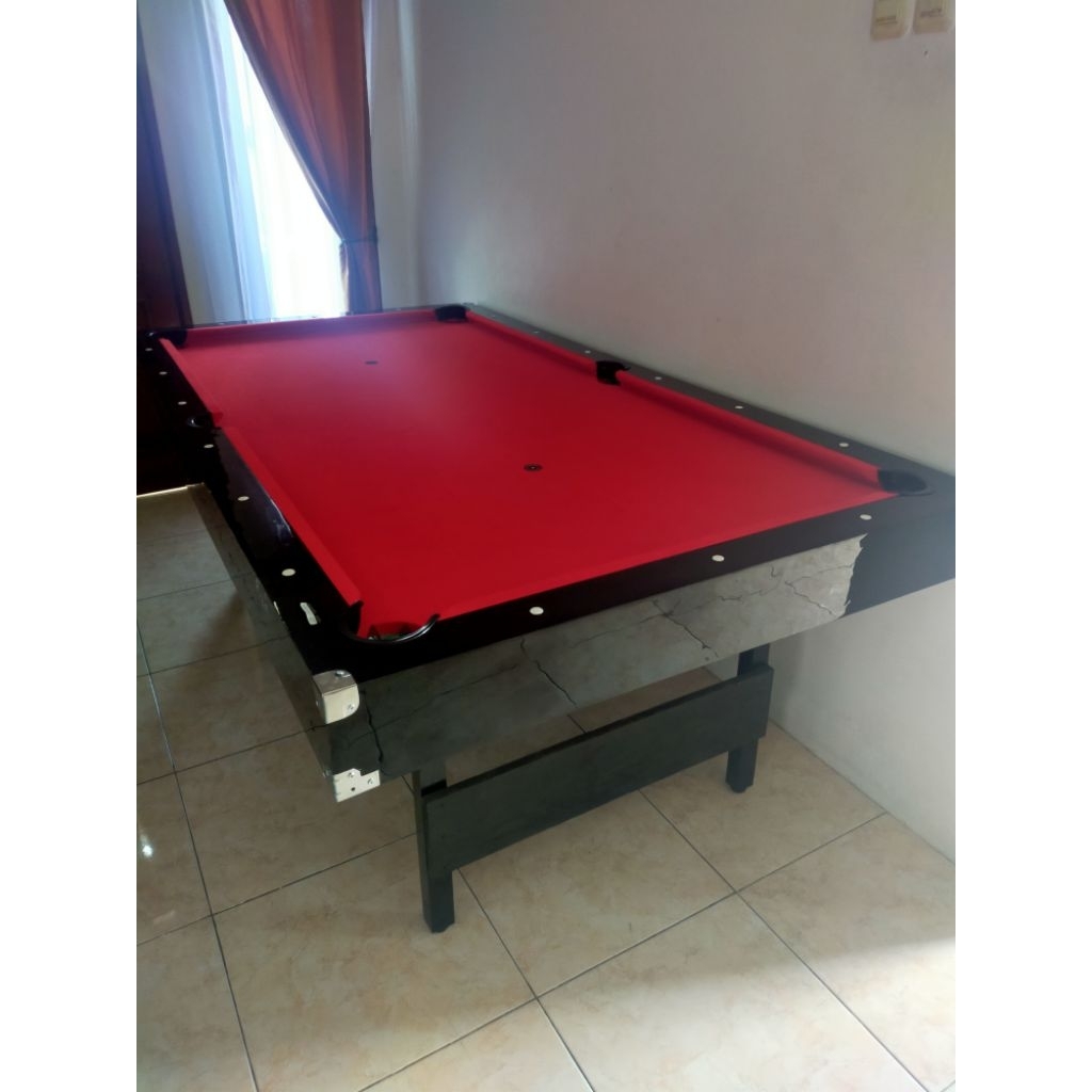 meja billiard 7 feet ( kaki lipat )