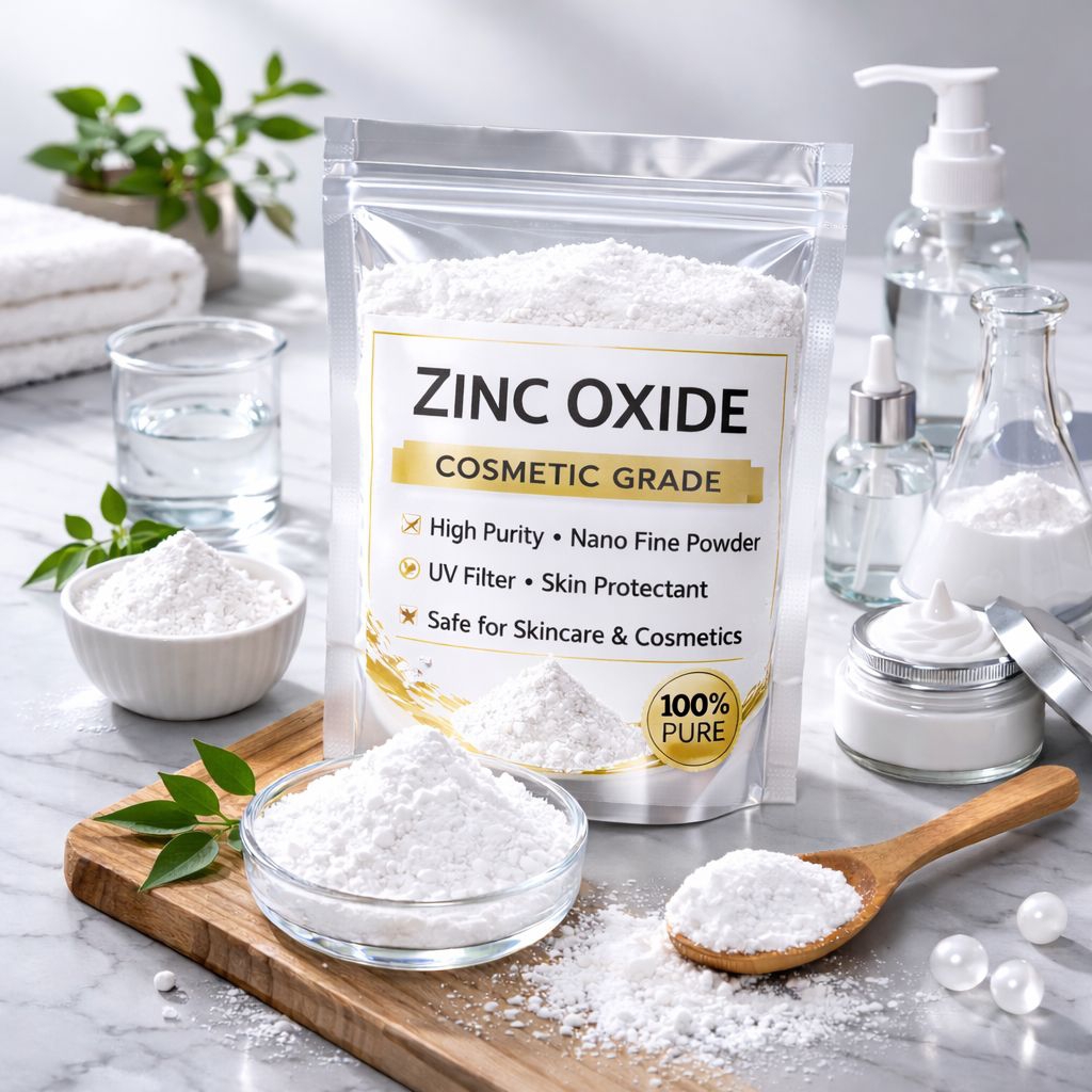 Zinc Oxide Powder ZnO – Cosmetic Grade UV Filter & Skin Protectant (Per Gram)
