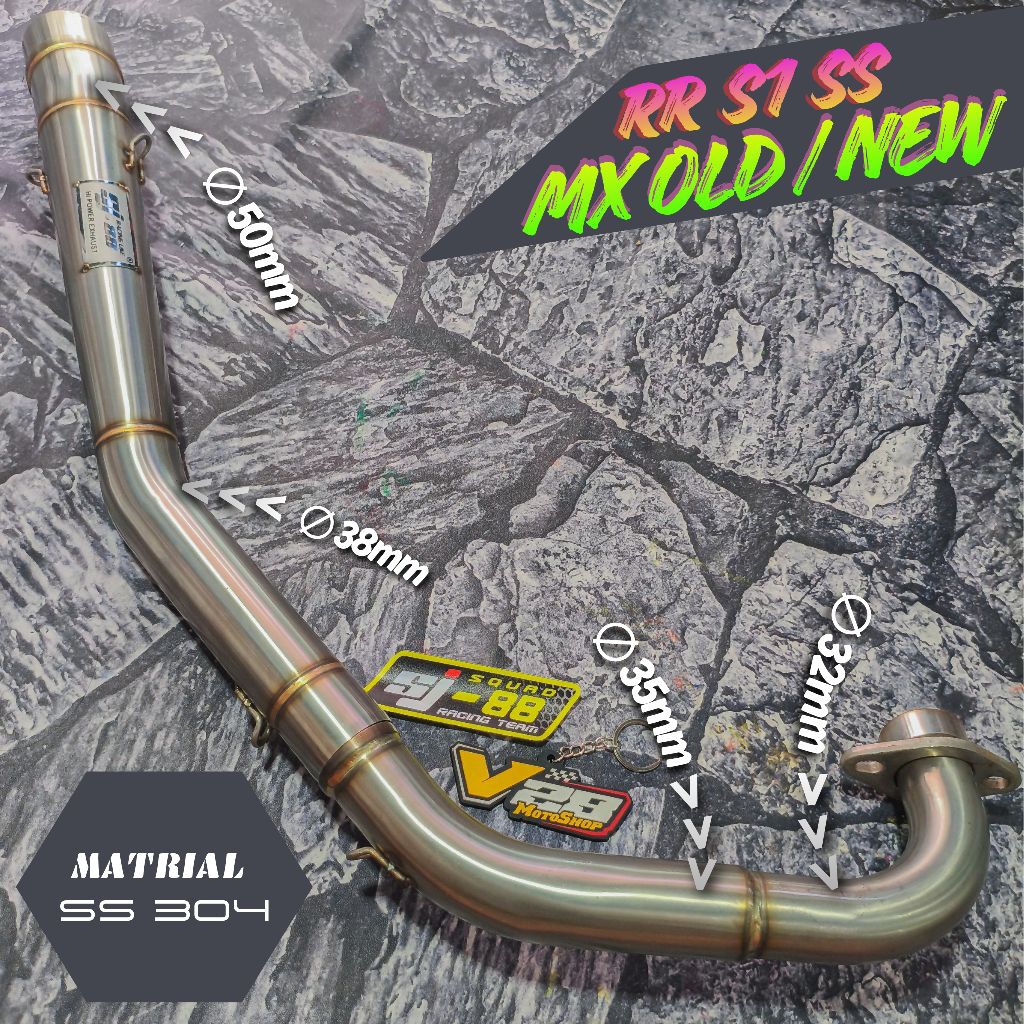 Knalpot SJ88 HEADER Only RR S1 SS MX Old MX New OJMX NJMX LC 135 - Pipa Leheran Roadrace ORIGINAL SJ
