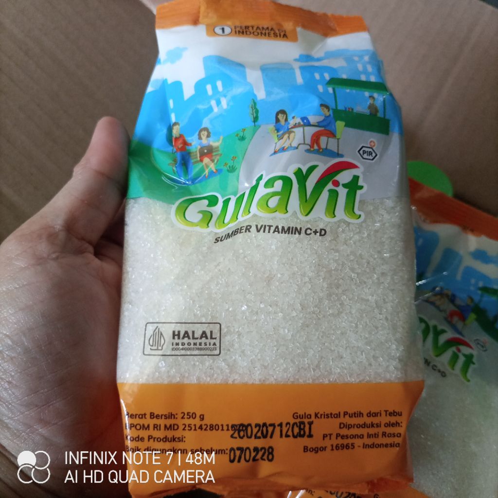 Gula Kristal Putih Gulavit 250gr - Manis Alami, Berkualitas, Mudah Larut