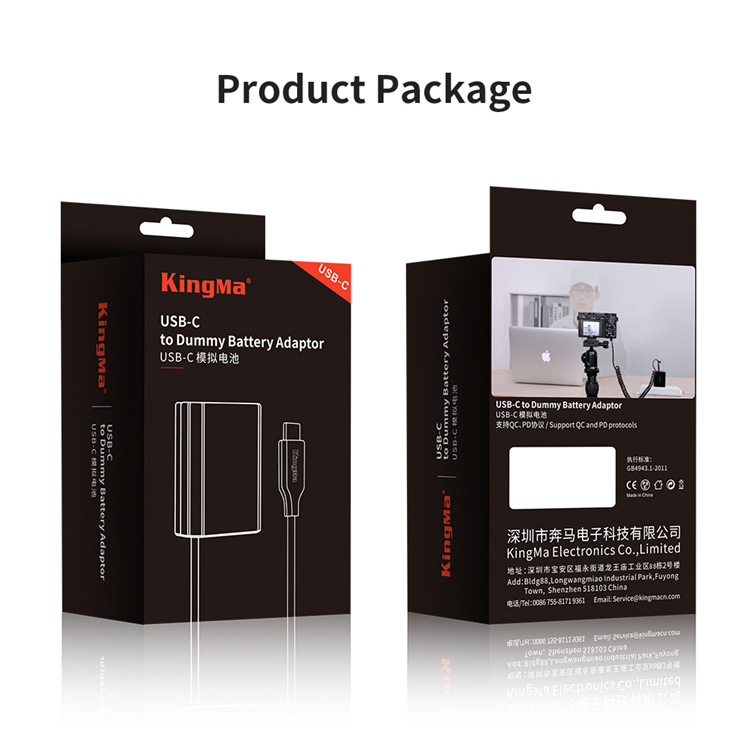 Kingma Dummy Battery USB-C for Sony NP-FW50 (TC-FW50)